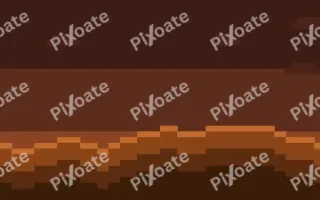 Pixel Emberfield II — dark brown and orange pixel background, variation II