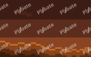 Pixel Emberfield III — dark brown and orange pixel background, variation III