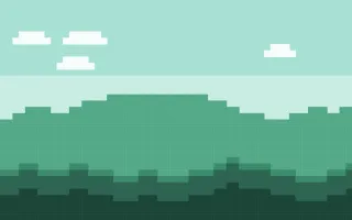 Pixel Mint Vale — light teal and green pixel background