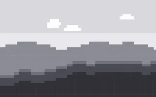 Pixel Mono II — light grey pixel background, variation II