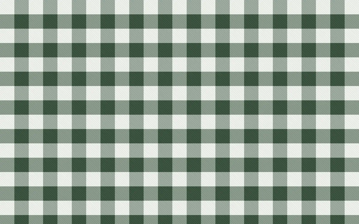 Bavarian Forest Check — light white and green plaid background