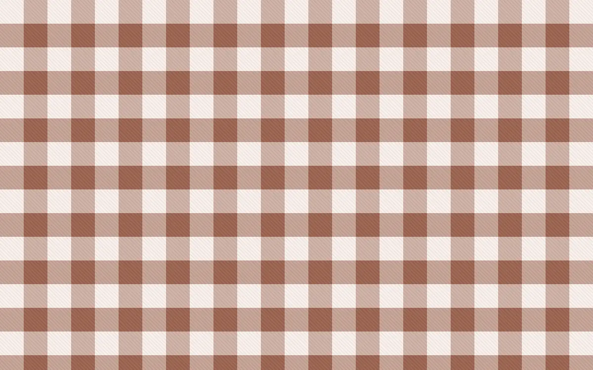 Budapest Rose Check — light white and orange plaid background