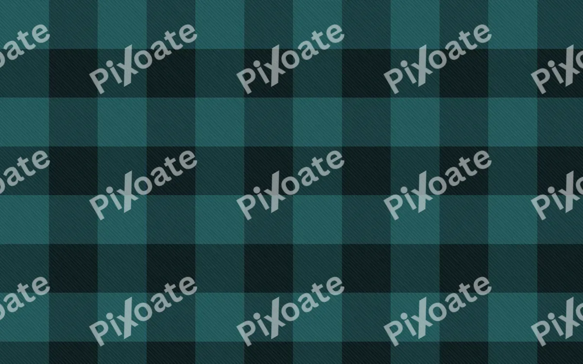 Teal Buffalo Check — dark teal and black plaid background