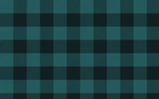 Teal Buffalo Check — dark teal and black plaid background
