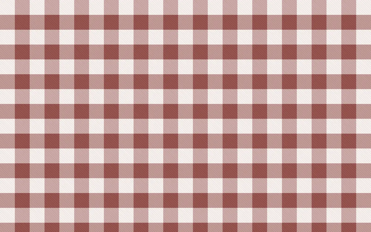Cape Protea Check — light white and red plaid background