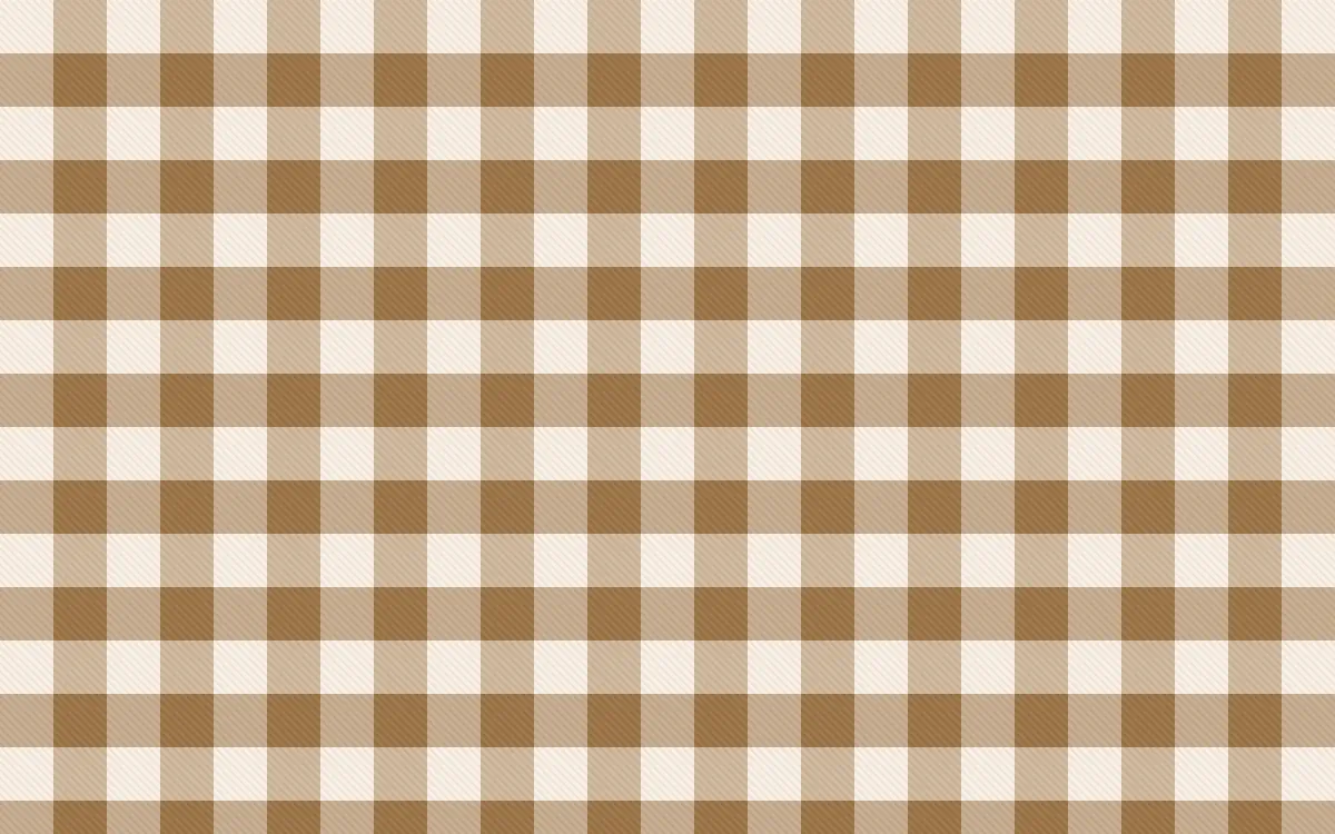 Cappadocia Check — light beige and orange plaid background