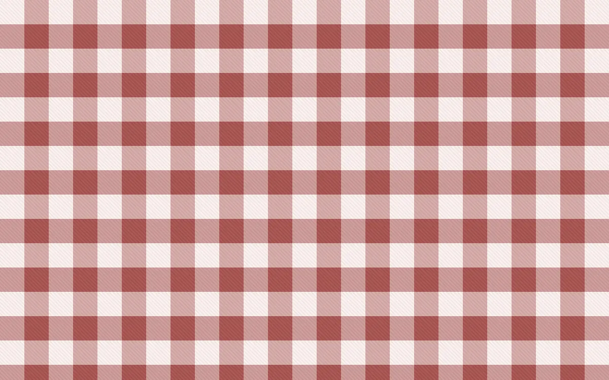 Damascus Rose Check — light white and red plaid background