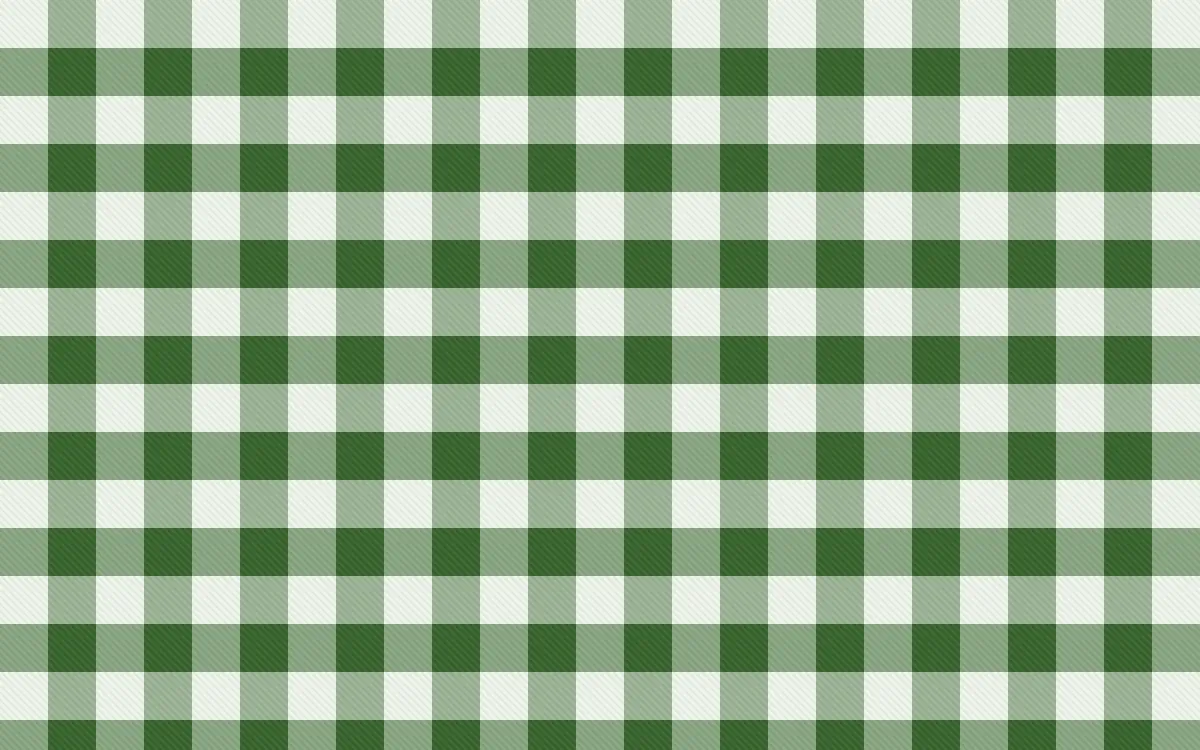 Emerald Isle Check — light white and green plaid background