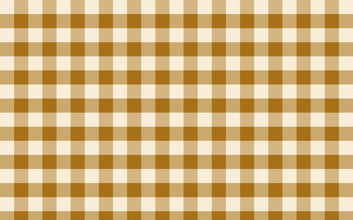 Fes Saffron Check — light beige and brown plaid background