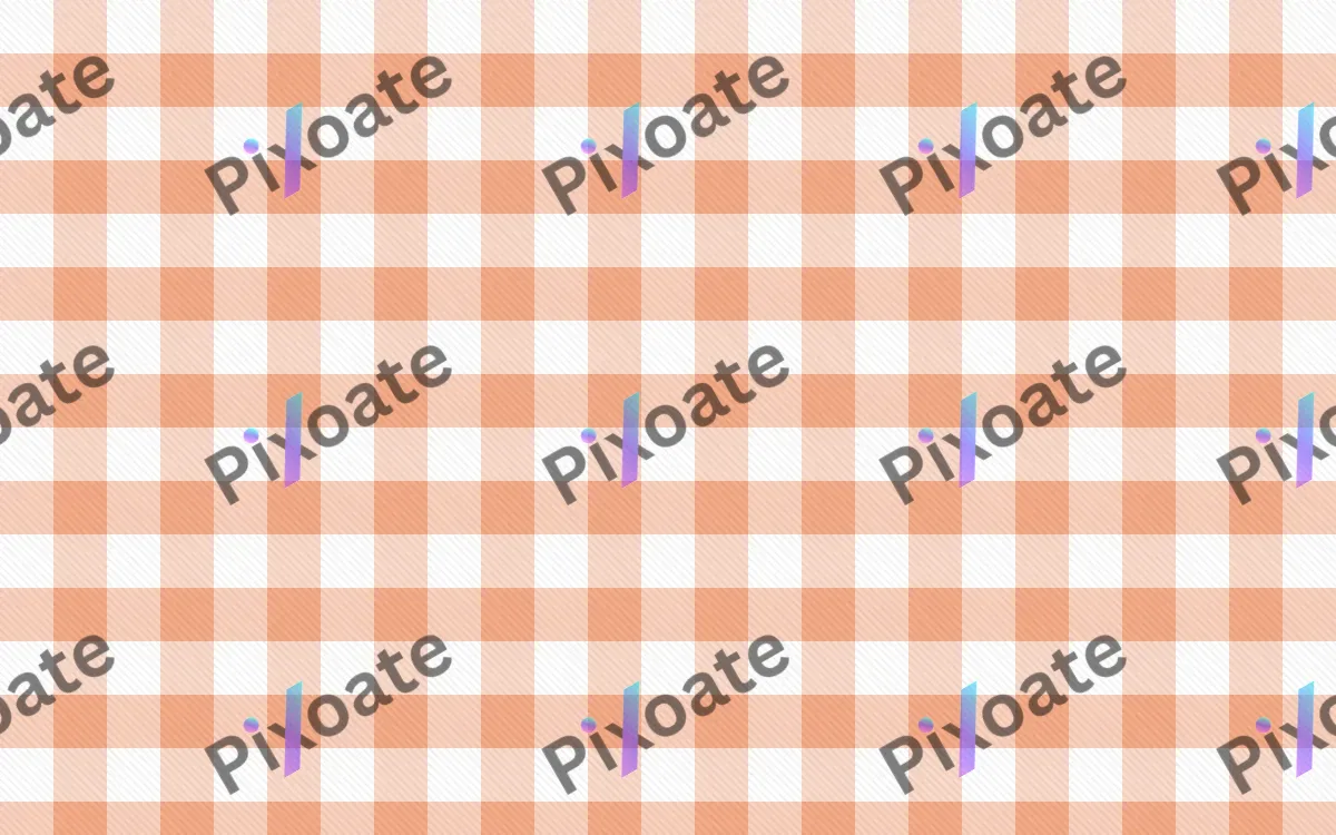 Peach Gingham — light white and orange plaid background