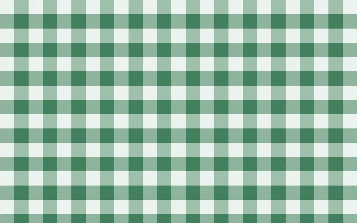 Havana Mint Check — light white and green plaid background