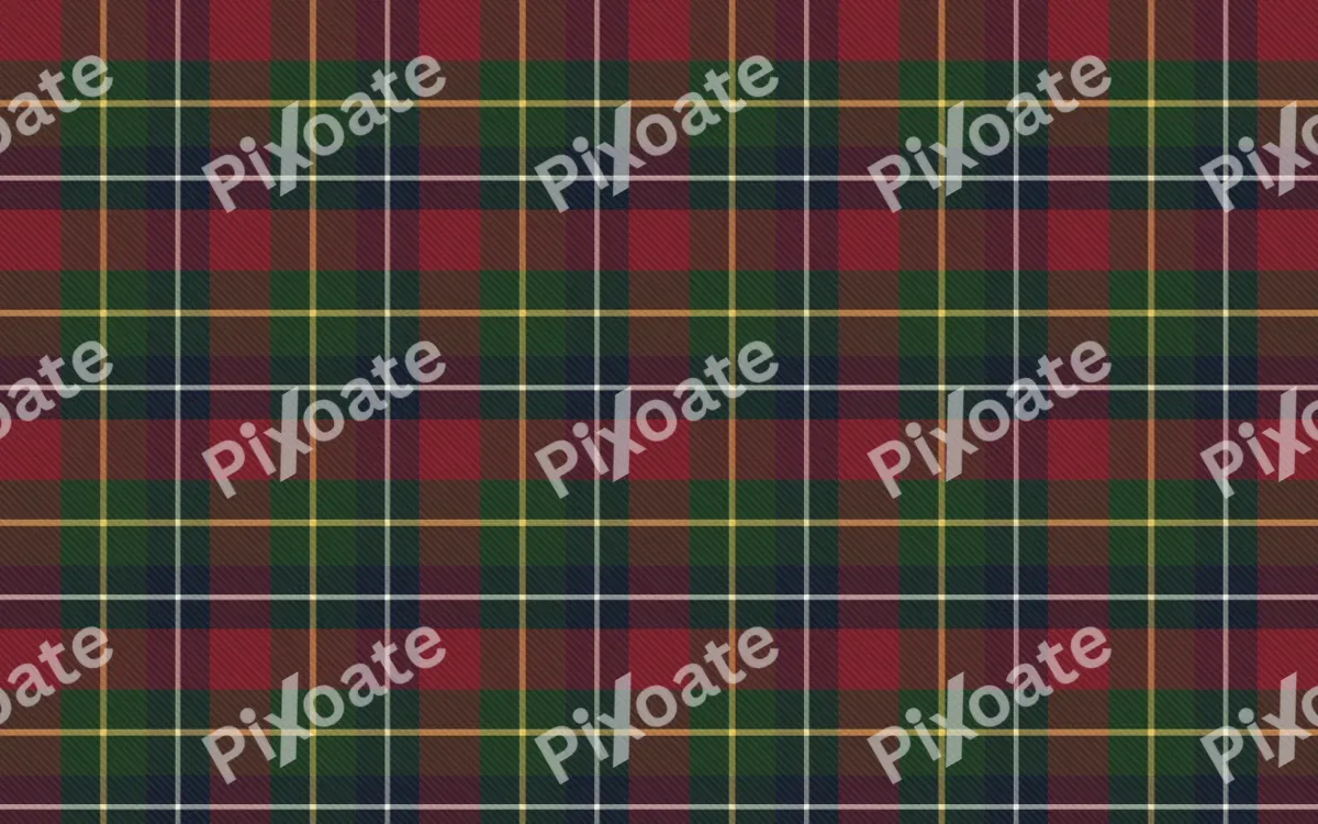 Highland Red Tartan — dark red, green and blue plaid background