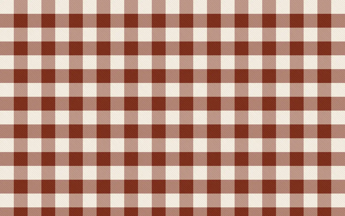 Lagos Wax Check — light beige and brown plaid background