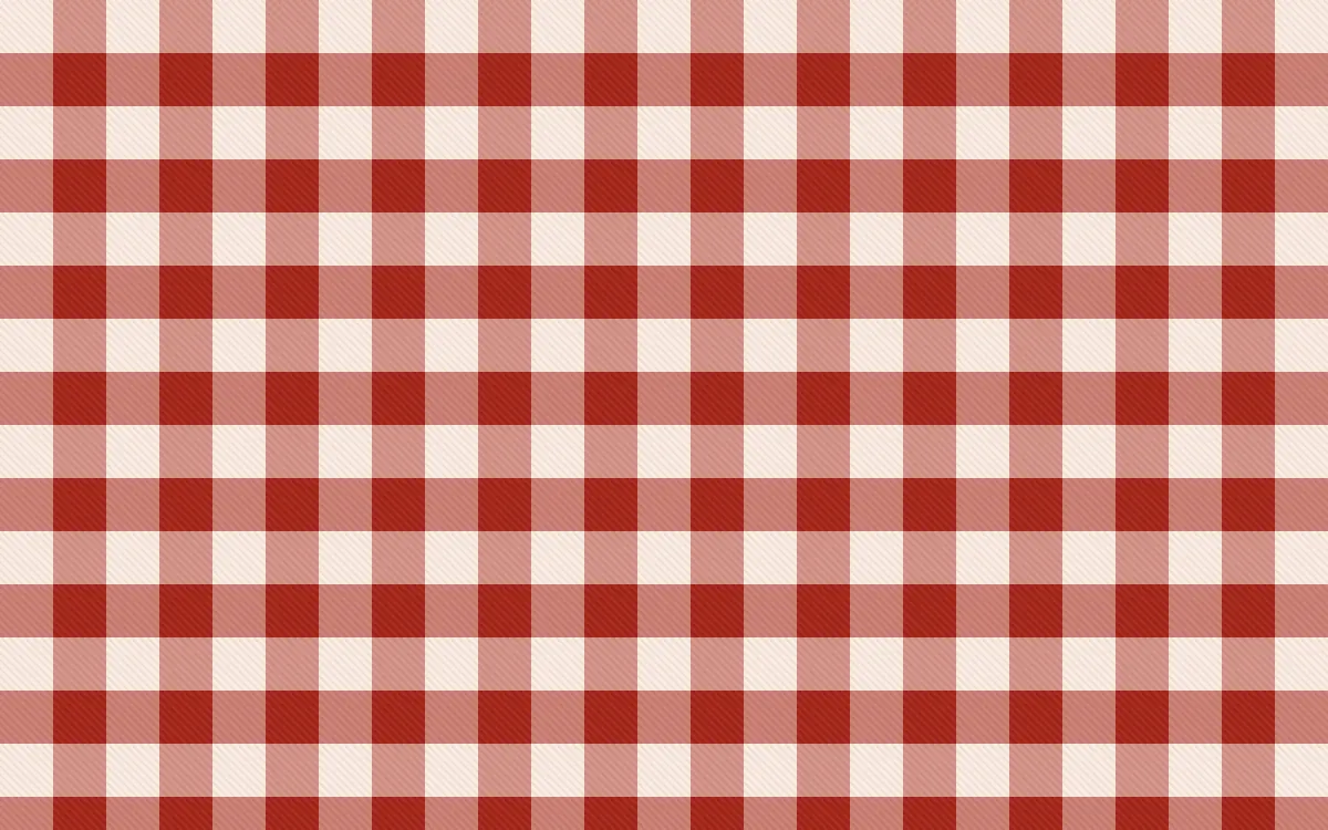 Lantern Festival Check — light orange and red plaid background