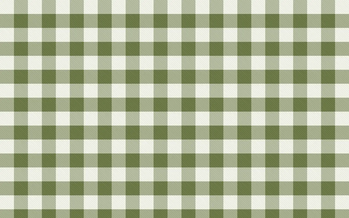 Matcha House Check — light white and green plaid background