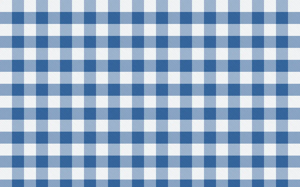 Ming Porcelain Check — light white and blue plaid background