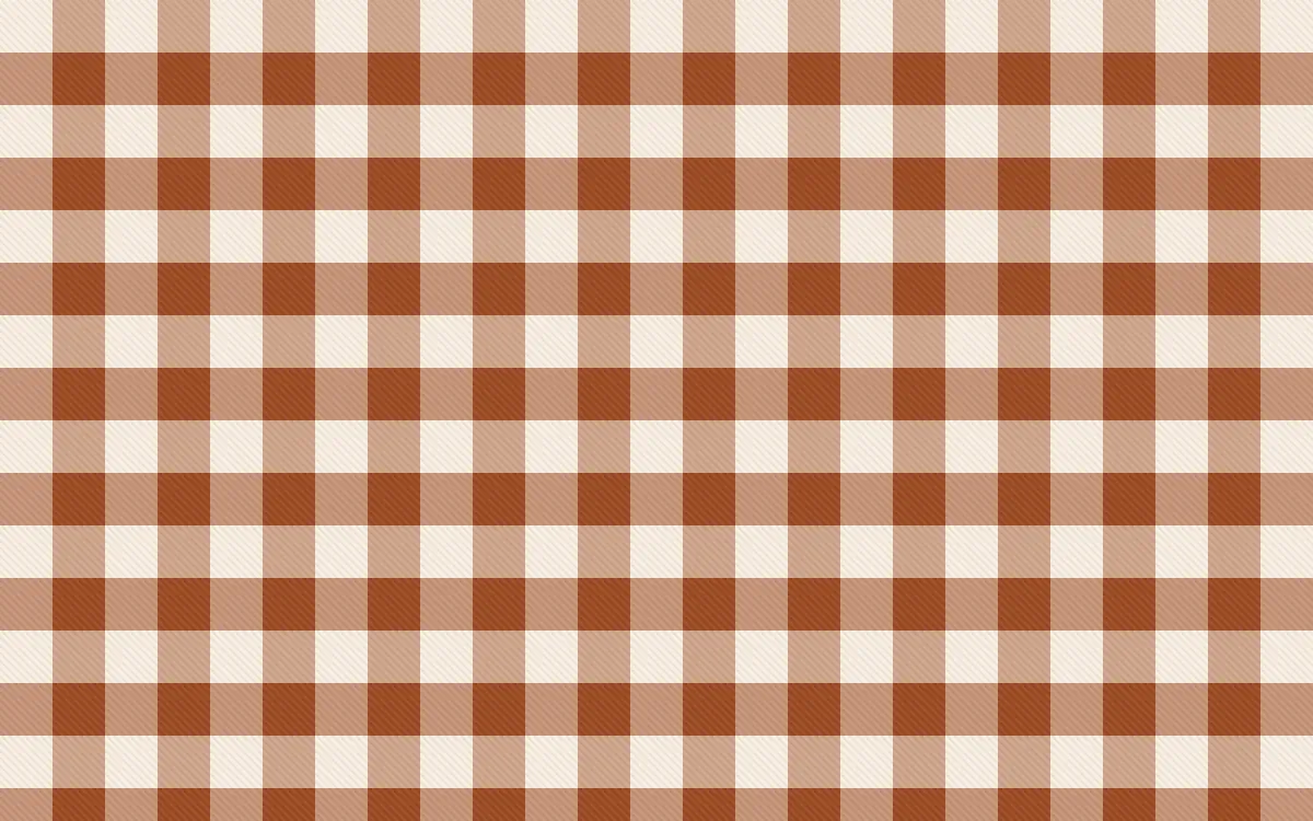Outback Clay Check — light beige and brown plaid background