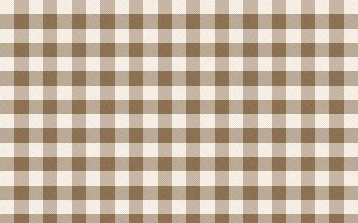 Pampas Cream Check — light beige and orange plaid background