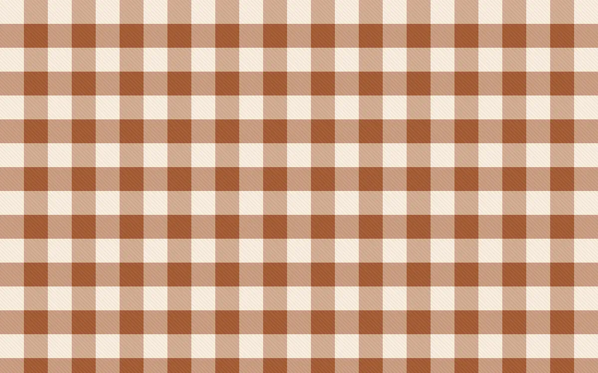 Sahara Dusk Check — light beige and orange plaid background