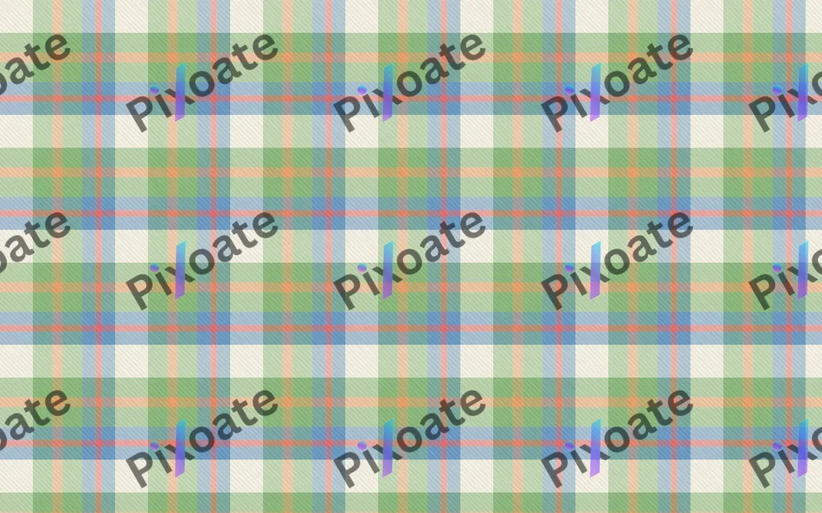 Spring Madras — light beige, green and blue plaid background