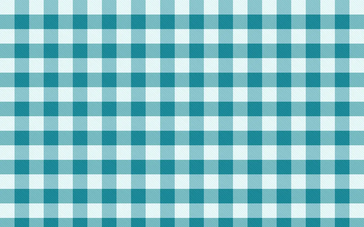 Tahiti Lagoon Check — light white and teal plaid background