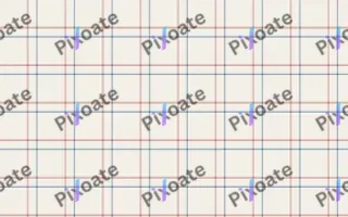 Cream Tattersall — light white, red and blue plaid background