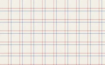 Cream Tattersall — light white, red and blue plaid background