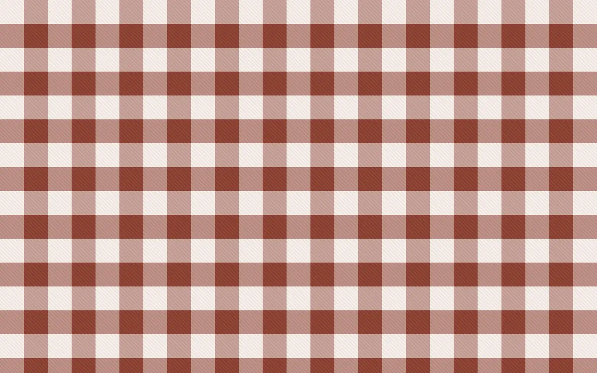 Venetian Rosso Check — light white and brown plaid background