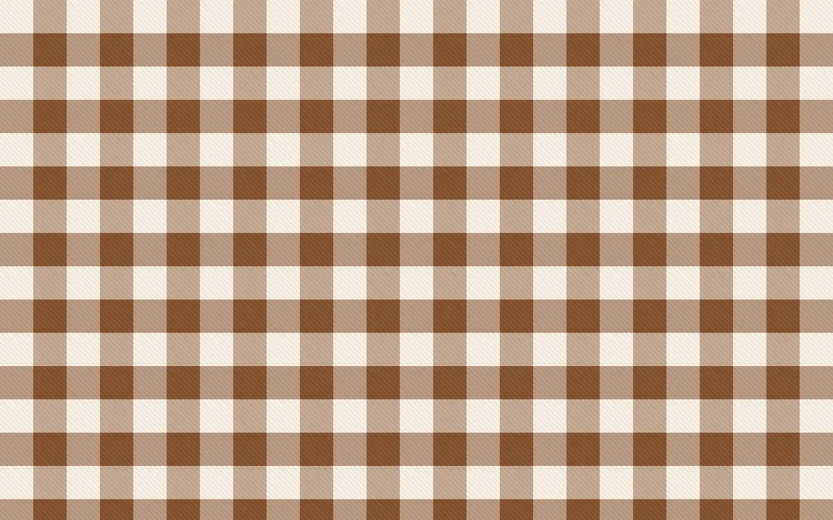 Zanzibar Spice Check — light beige and brown plaid background