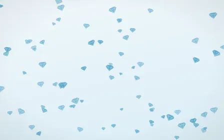 Arctic Frost Gems — light blue and white playful background
