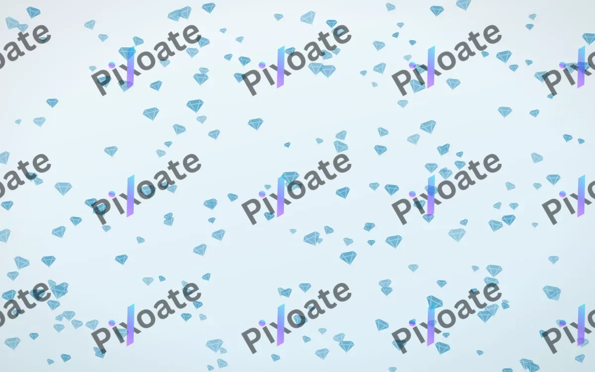 Arctic Frost Gems Dense — light blue and white playful background