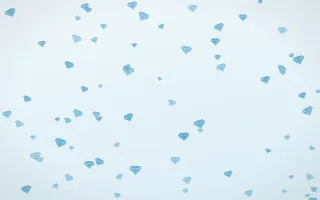 Arctic Frost Gems II — light blue and white playful background, variation II