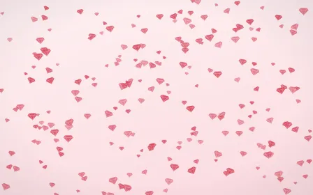 Cherry Soda Gems Dense — light red and white playful background