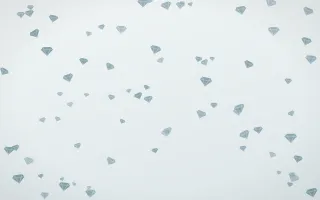 Coastal Fog Gems III — light blue and white playful background, variation III