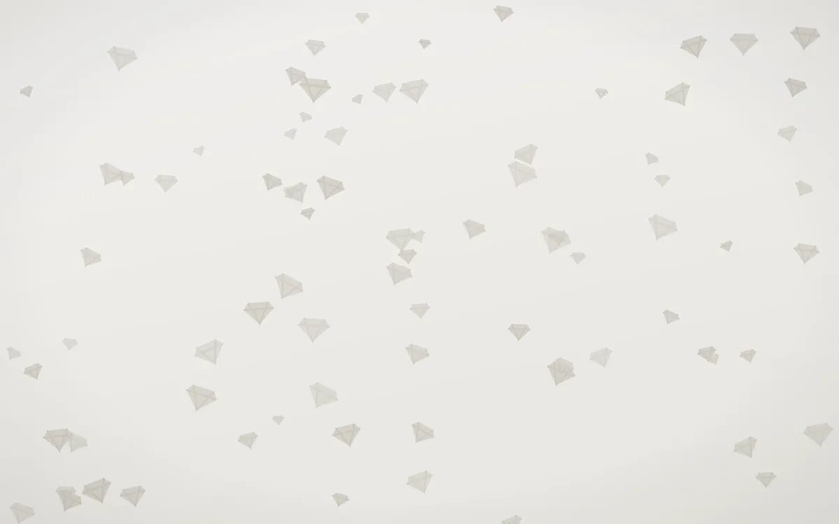 Fogline Gems — light grey, orange and white playful background