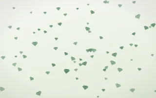 Forest Cream Gems — light green and white playful background