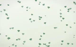 Forest Cream Gems II — light green and white playful background, variation II
