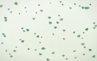 Forest Cream Gems III — light green and white playful background, variation III