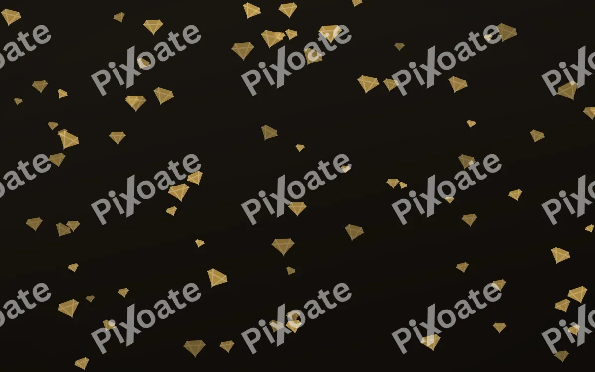 Golden Noir Gems — dark gold, yellow and black playful background