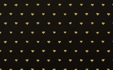 Golden Noir Gems Tiled — dark gold, yellow and black playful background