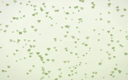 Matcha Latte Gems Dense — light green and white playful background