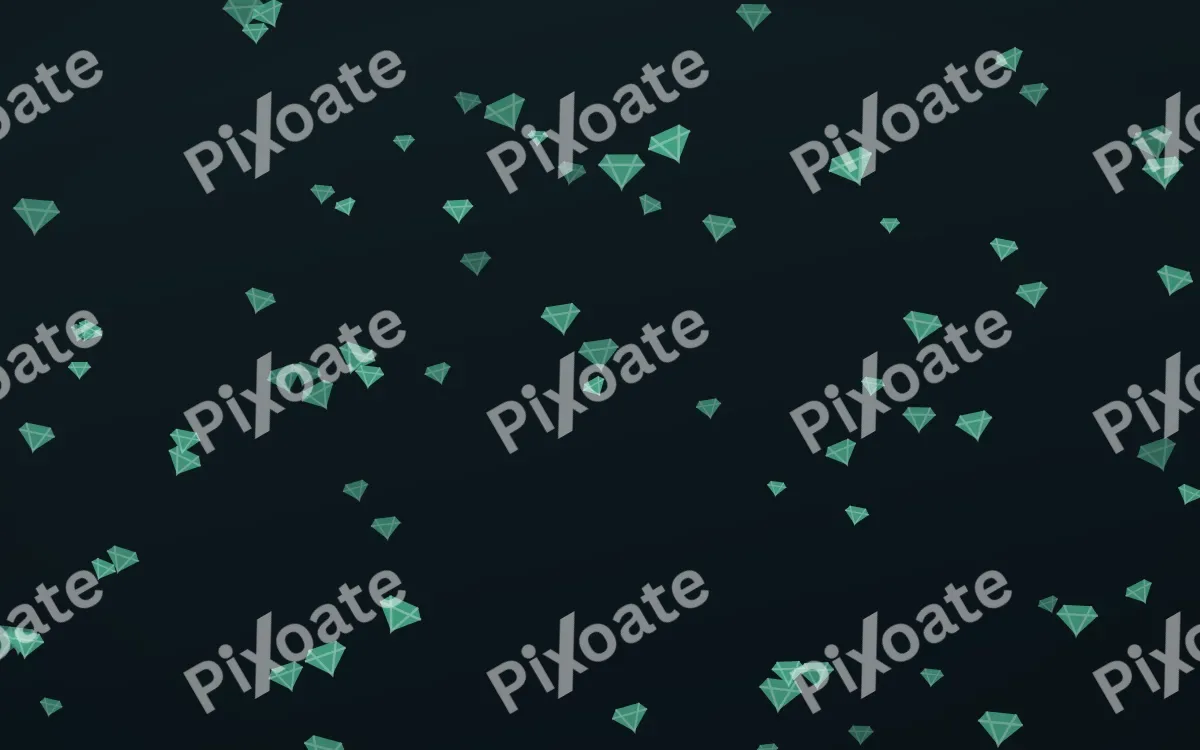 Midnight Garden Gems — dark green and black playful background