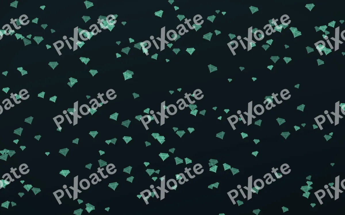 Midnight Garden Gems Dense — dark green and black playful background