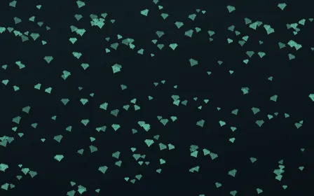 Midnight Garden Gems Dense — dark green and black playful background
