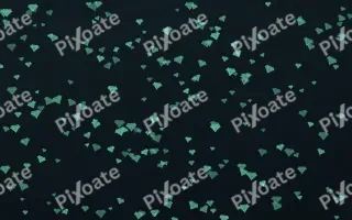 Midnight Garden Gems Dense II — dark green and black playful background, variation II