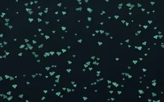 Midnight Garden Gems Dense III — dark green and black playful background, variation III