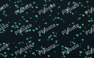 Midnight Garden Gems Dense III — dark green and black playful background, variation III