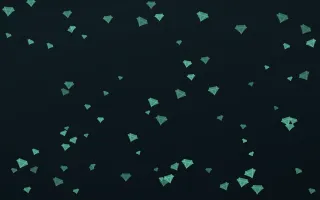 Midnight Garden Gems II — dark green and black playful background, variation II