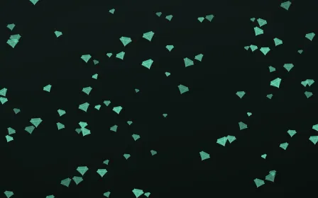 Mint Noir Gems — dark green and black playful background