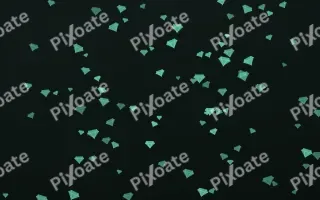 Mint Noir Gems II — dark green and black playful background, variation II